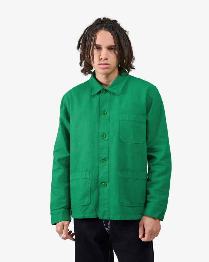 Workwear Jackets Colorfulstandard Men Organic Workwear Jacket 8211 Kelly Green