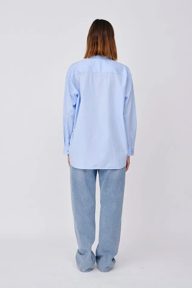 Zara 8211 Chambrey Blue Women Won Hundred Shirts and Blouses